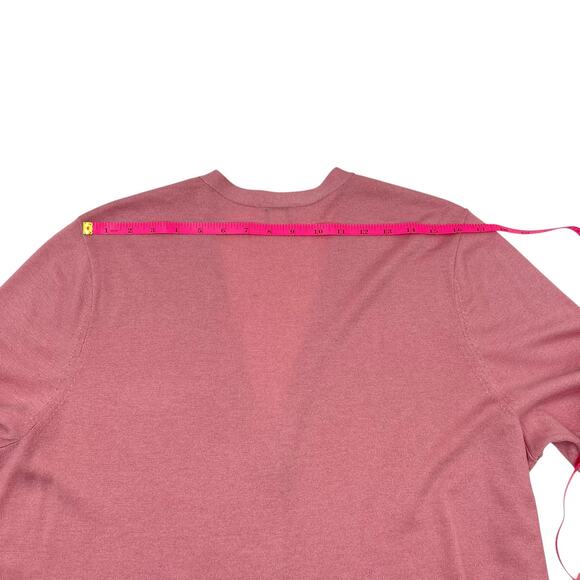 J. Jill Womens Pink Wool Blend Soft Knit Coastal Sweater Cardigan Sz XL - Picture 13 of 13